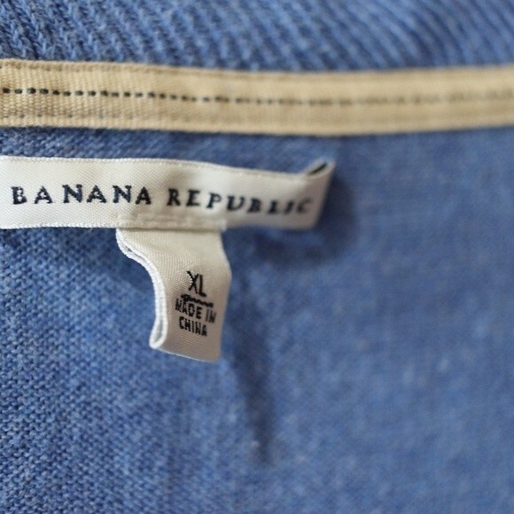 Banana Republic Light Blue Cotton Wells Scoop Neck Top XL - Picture 11 of 13